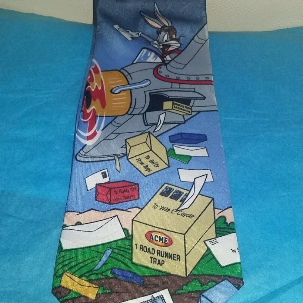 Looney Tunes 1997 Stamp Collection Tie Bugs Bunny